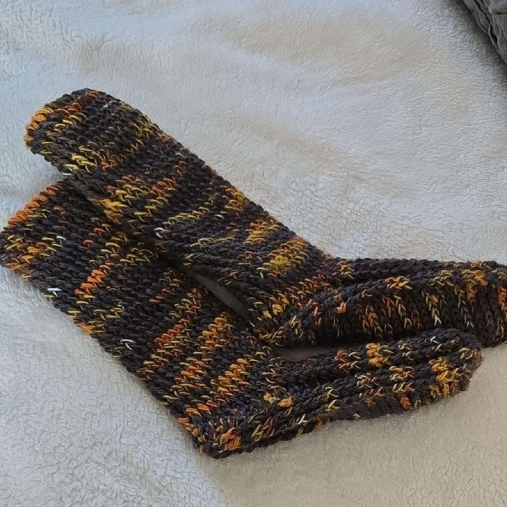 Hand Knit Multicolor Knit Socks/Slipper